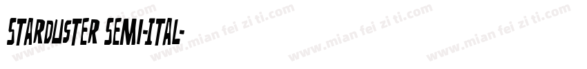 Starduster Semi-Ital字体转换